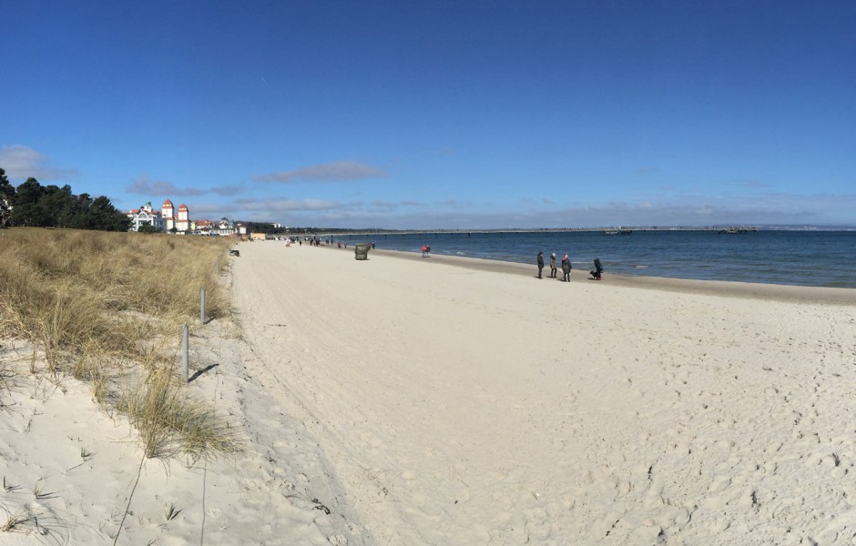 Strandblick in Richtung Binzer Kurhaus
